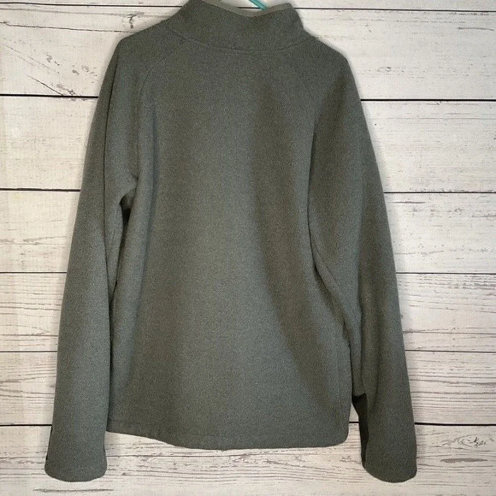 The North Face Gray Full Zip Chimborazo Fleece Jacket Men Large Vietnam‎